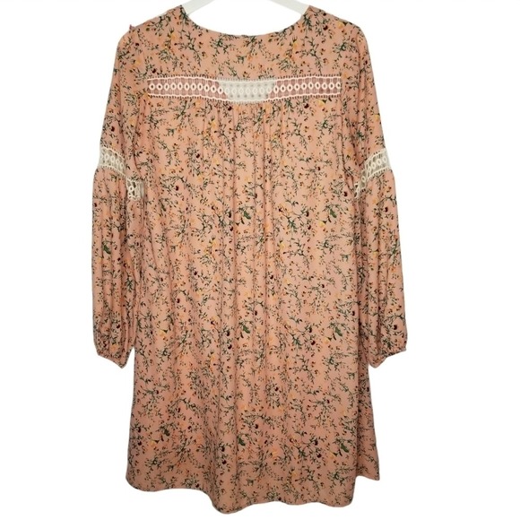 COLLECTIVE CONCEPTS Crochet Floral Boho Mini Dress Women's Small  Steampunk Boho - Picture 11 of 15